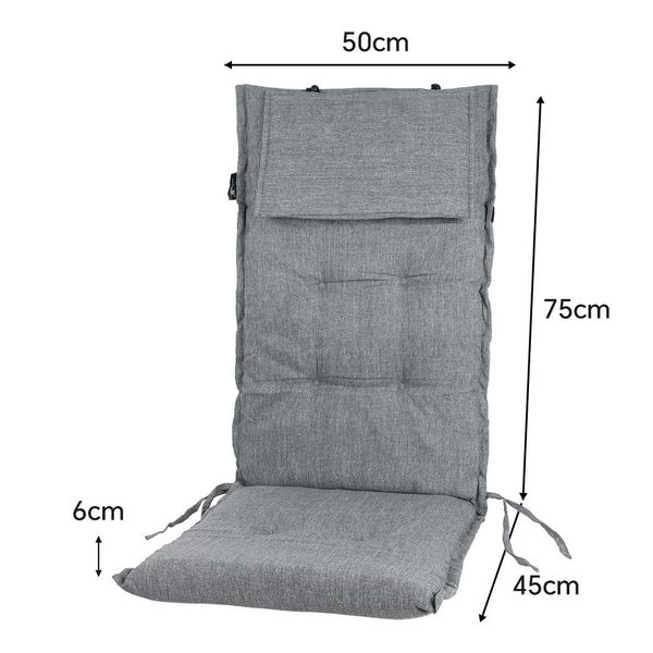 SLaaviinoo Hochlehnerauflage Gartenstuhlauflagen Hochlehner (120x50x6cm) Si günstig online kaufen
