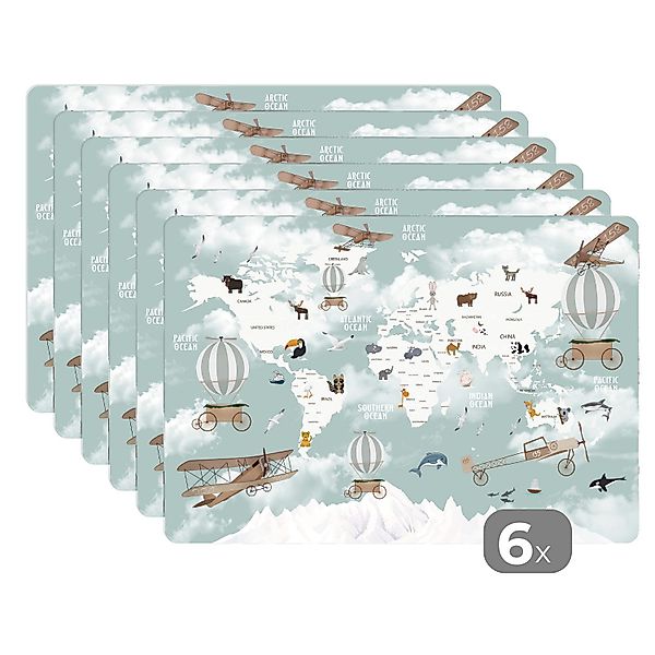 MuchoWow Platzset Weltkarte - Kind - günstig online kaufen