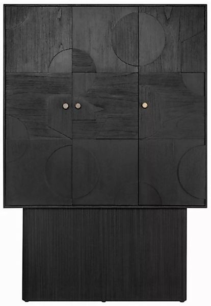 Casa Padrino Stauraumschrank Casa Padrino Luxus Designer Schrank Schwarz 13 günstig online kaufen