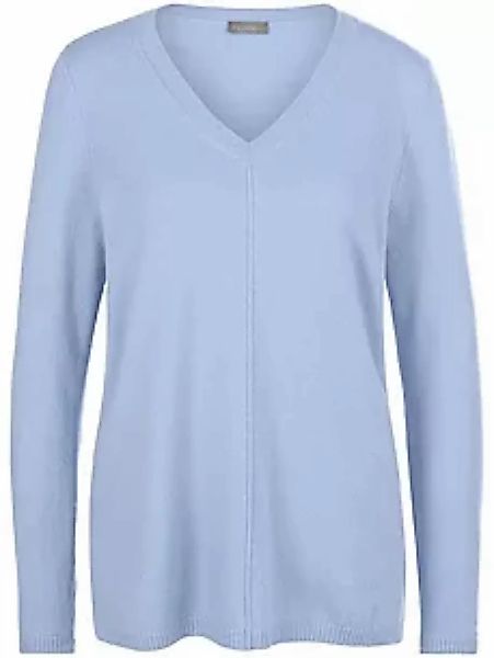 V-Pullover aus 100% Premium-Kaschmir include blau günstig online kaufen