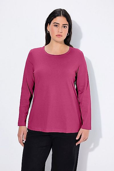Ulla Popken T-Shirt bis 64 Oberteil Langarmshirt Basic Langarm günstig online kaufen