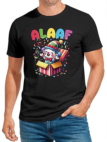 MoonWorks Print-Shirt Herren T-Shirt Fasching Karneval Clown Alaaf Helau Ve günstig online kaufen