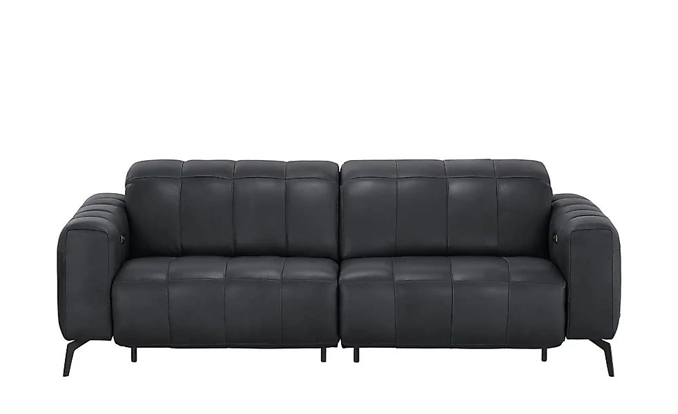Natuzzi Editions Ledersofa mit Kopfteilverstellung Portento ¦ schwarz ¦ Maß günstig online kaufen