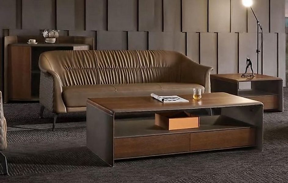 Xlmoebel Sofa Neue moderne Dreisitzer Ledercouch mit Relaxfunktion - Sofa D günstig online kaufen