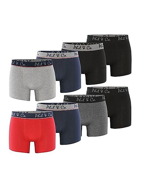 Phil & Co. Boxer Herren Männer Retroshorts Boxershorts Trunks (8-St) günstig online kaufen