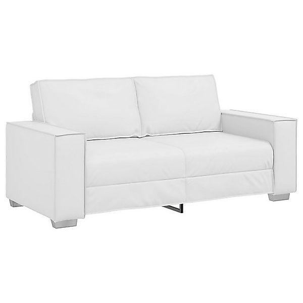 vidaXL Sofa Loveseat Sofa Weiß 140 cm Kunstleder, 1 Teile günstig online kaufen
