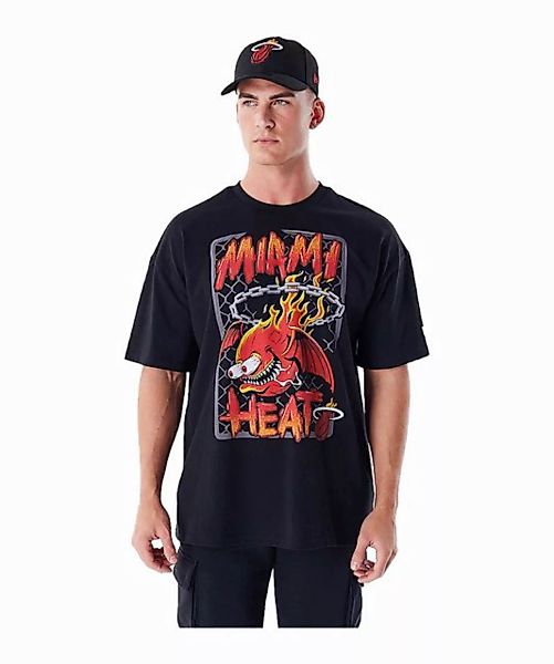 New Era T-Shirt New Era Nba Miami Heat Graphic Oz T-Shirt Baumwolle günstig online kaufen