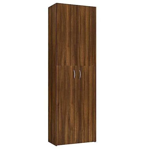 vidaXL Aktenschrank Büroschrank Braun Eichen-Optik 60x32x190 cm Spanplatte günstig online kaufen