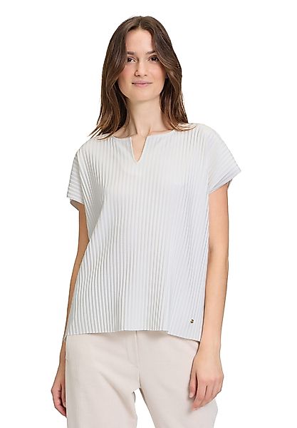 Betty&Co Kurzarmshirt "Betty & Co Damen Kurzarm-Shirt mit Plissee", (1 tlg. günstig online kaufen