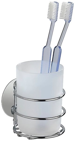 WENKO Zahnputzbecher Turbo-Loc®, aus weiß satiniertem günstig online kaufen