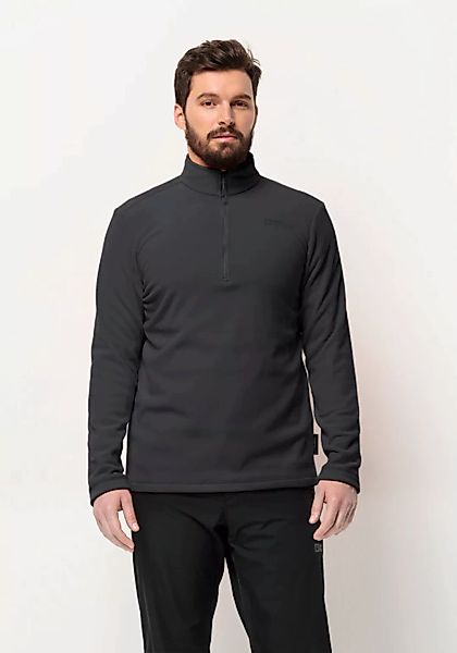 Jack Wolfskin Stehkragenpullover Fleecepullover Taunus mit Markenlogo auf d günstig online kaufen