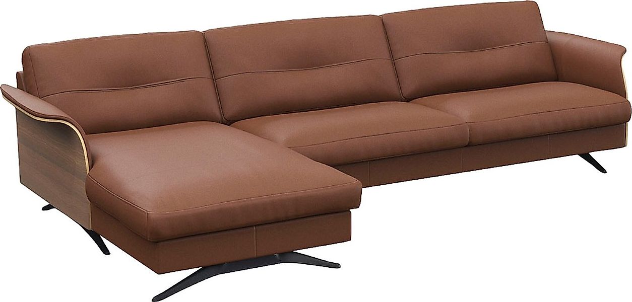 FLEXLUX Ecksofa "Glow, super bequem durch hochwertigem Sitzaufbau mit Feder günstig online kaufen