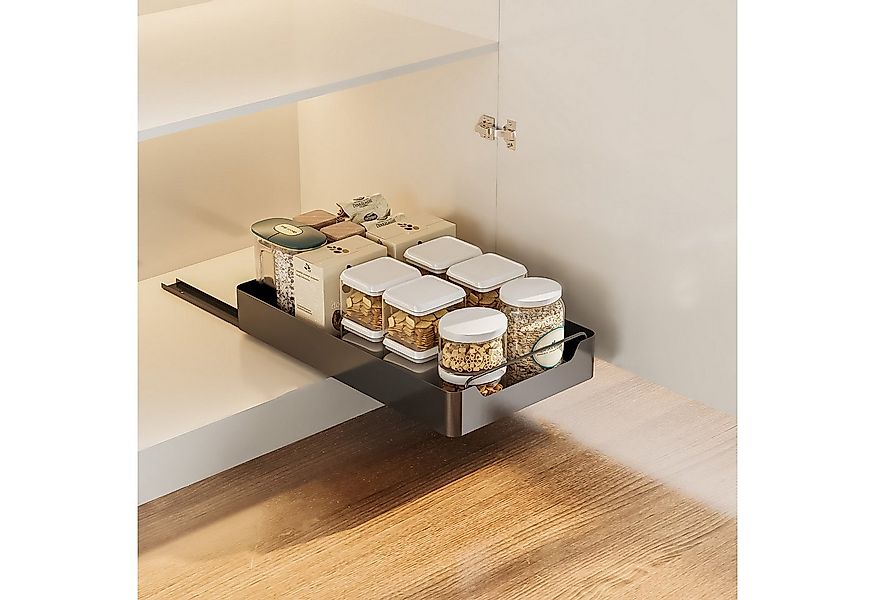 GarveeMore Küchenorganizer-Set Creperture-Teleskopauszug Ausziehbarer Schra günstig online kaufen