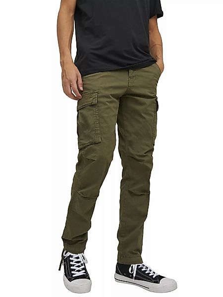 Jack & Jones Herren Cargohose JJPSTACE JJTUCKER -Tapered Fit - Grau Beige S günstig online kaufen