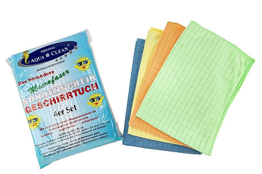 AQUA CLEAN Geschirrtuch AQUA CLEAN Sonnenschein Geschirrtücher 4er Set günstig online kaufen