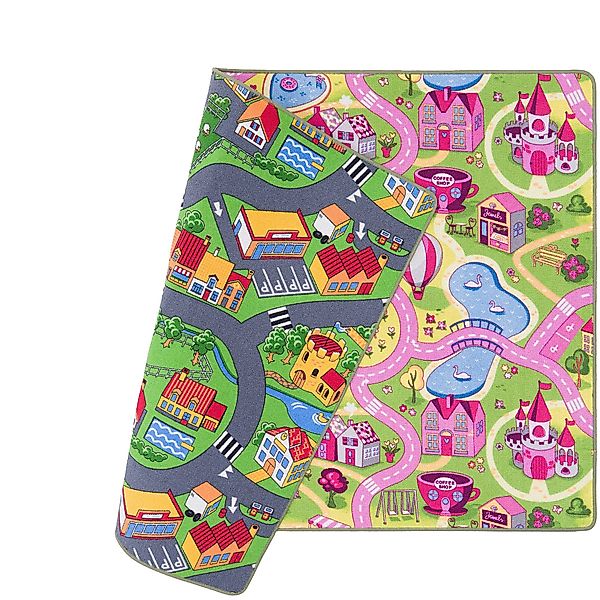 Snapstyle Kinderteppich Straßenteppich Beidseitig Straßenlandschaften, Rech günstig online kaufen