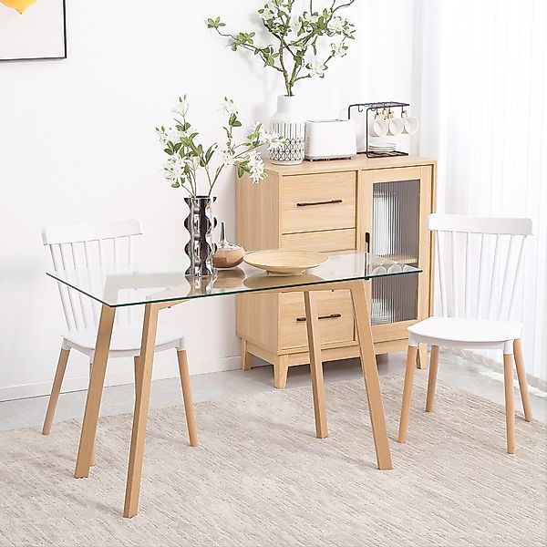 HOMCOM Esstisch für 4 Personen (Esszimmertisch, günstig online kaufen