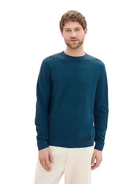 TOM TAILOR Strickpullover mit Logo-Badge an günstig online kaufen