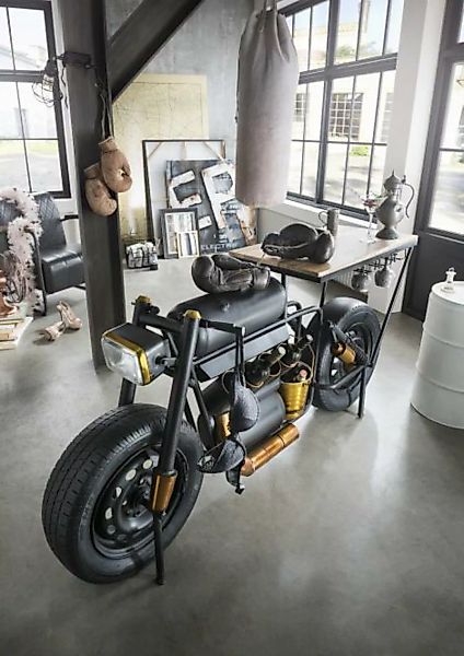 Bartisch Moto-Bike VECTOR Schwarz /Gelb günstig online kaufen