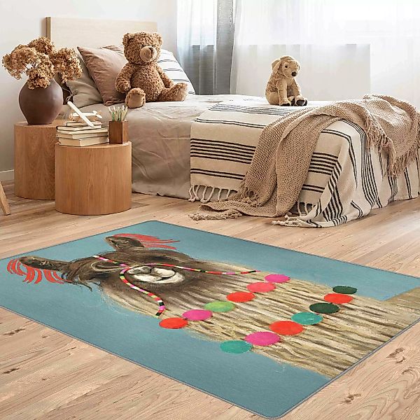 Teppich Lama mit Schmuck I günstig online kaufen