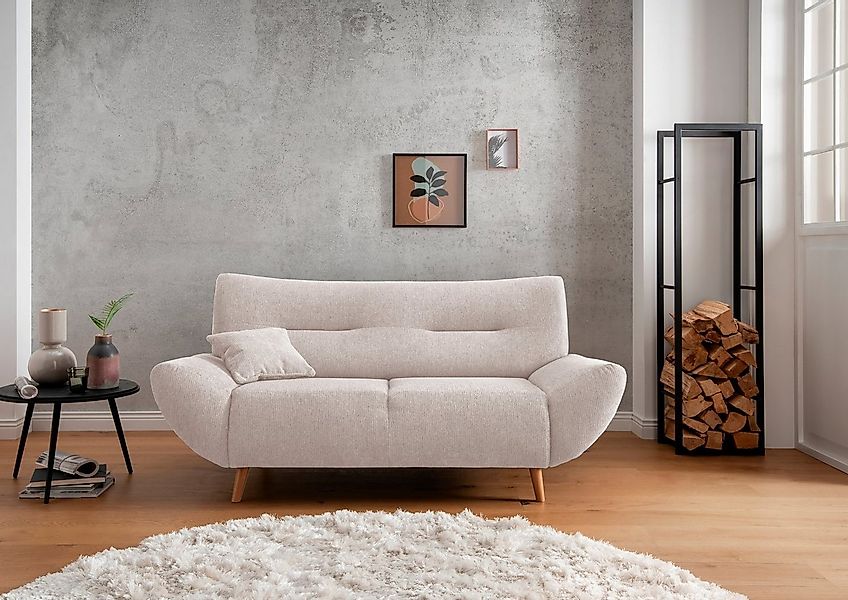INOSIGN 2-Sitzer "Drago elegant und zeitlos, komfortabel, Holzfuß", frei im günstig online kaufen