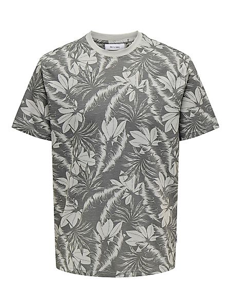 ONLY & SONS T-Shirt Tropisch Print günstig online kaufen