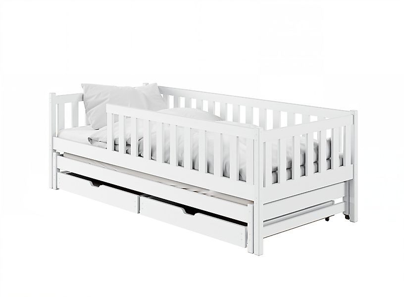 Kids Collective Kinderbett mit Rausfallschutz, Lattenrost und optionaler Ma günstig online kaufen