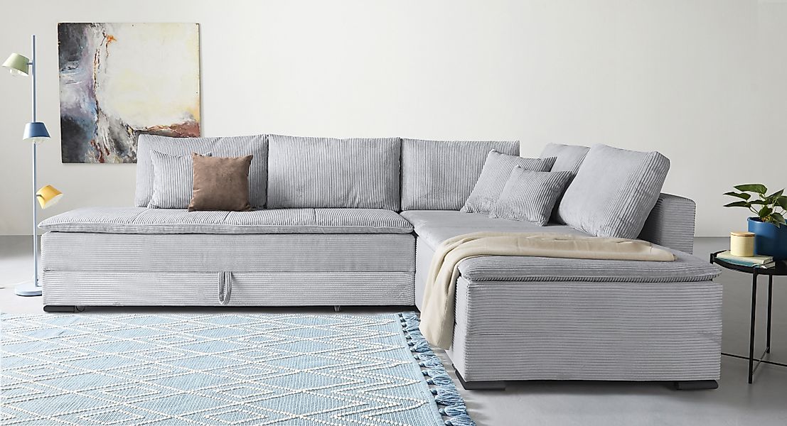 INOSIGN Ecksofa »Night & Day L-Form mit Dauer-Schlaffunktion, Cord-Bezug!«, günstig online kaufen