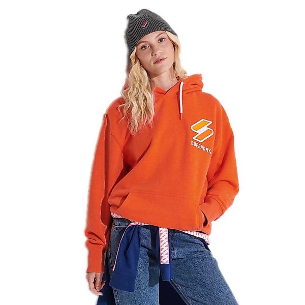 Superdry Code Apq Os Hood Pullover M-L Denver Orange Marl günstig online kaufen