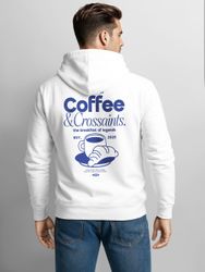 Neverless Hoodie Herren Hoodie Backprint Coffee günstig online kaufen