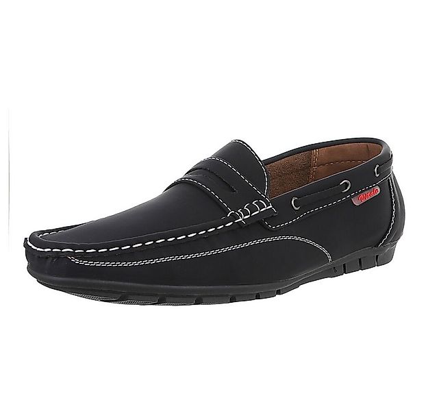 Coolwalk Herren Mokassins Freizeit Slipper (88843973) Flach Slipper in Schw günstig online kaufen