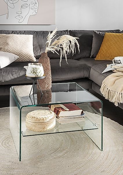 Concept GmbH Beistelltisch in Klarglas, Glas günstig online kaufen