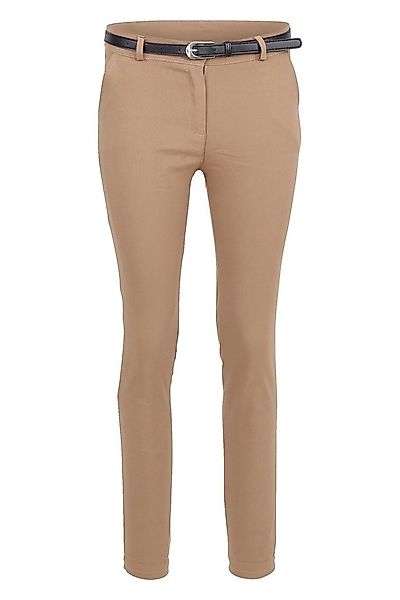 malito more than fashion Chinohose Damen Stretchhose Slim Fit 1033 unifarbe günstig online kaufen