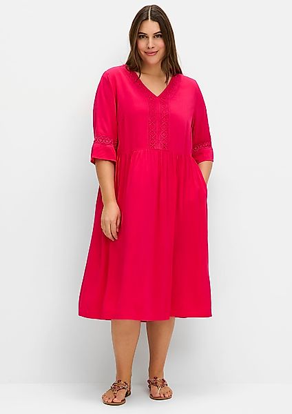 Sheego A-Linien-Kleid "Blusenkleid" Eingrifftaschen günstig online kaufen