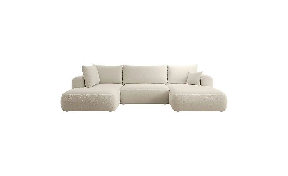Wohnlandschaft mit Schlaffunktion Ovo ¦ beige ¦ Maße (cm): B: 375 H: 95 Pol günstig online kaufen