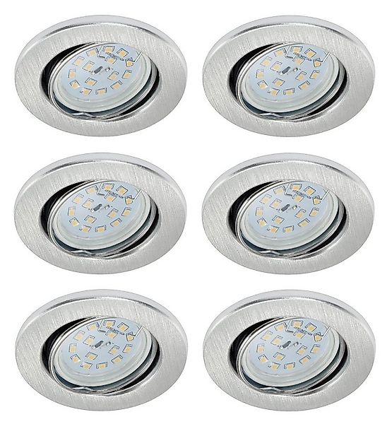 TRANGO LED Einbauleuchte, Dimmfunktion, 6er Set 6729-069MOSD LED Einbaustra günstig online kaufen