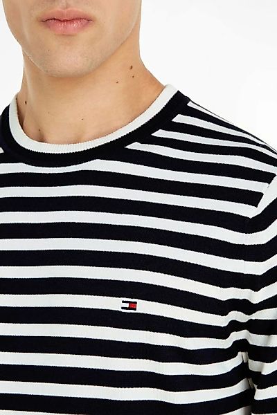 Tommy Hilfiger Pullover Streifen Navy - Größe XL günstig online kaufen