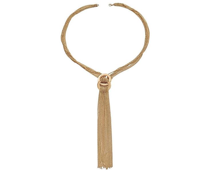 KARMA Lange Kette Damen Halskette Edelstahl in Gold oder Silber verstellbar günstig online kaufen