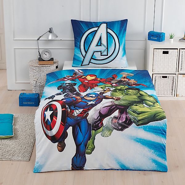 MTOnlinehandel Bettwäsche Avengers Marvel 135x200 + günstig online kaufen