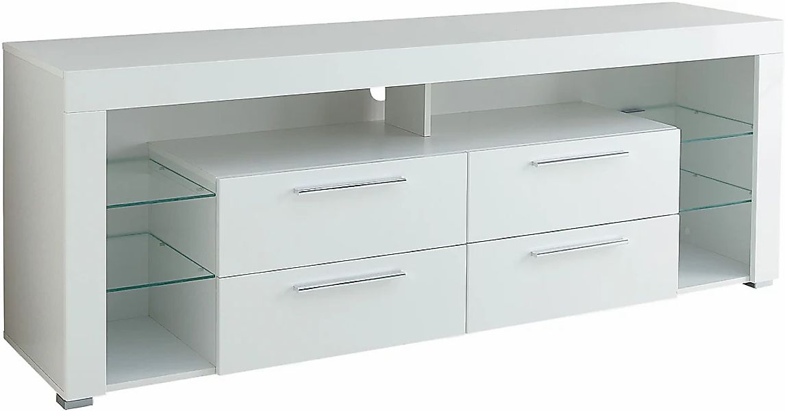 Stolkom TV-Schrank "Goal", 4 Schubkästen, 6 offenen Fächern, Stellmaß 179/6 günstig online kaufen