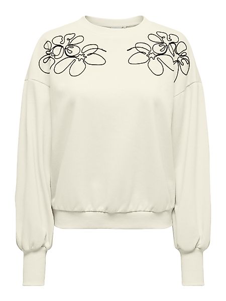 ONLY Sweatshirt ONLBROOKE L/S O-NECK DETAIL günstig online kaufen