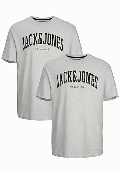 Jack & Jones T-Shirt 2-er Set Logo T-Shirt Kurzarm Basic Shirt JJELOGO (2-t günstig online kaufen