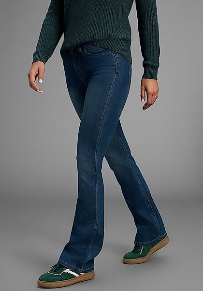 Arizona Bootcut-Jeans Shaping elastische Passform, Bootcut-Beinform, Used-W günstig online kaufen