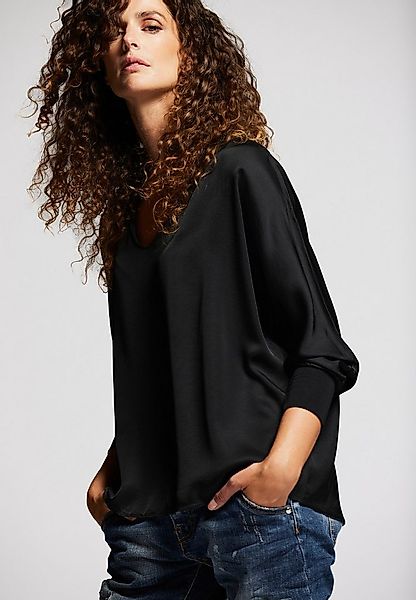 Andijamo-Fashion Schlupfbluse CHARMING Satinbluse mit dezentem Glanz günstig online kaufen