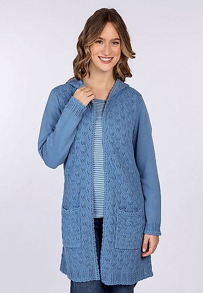 Sorgenfri Sylt Strickmantel Waida Ajour-Strickdetails günstig online kaufen