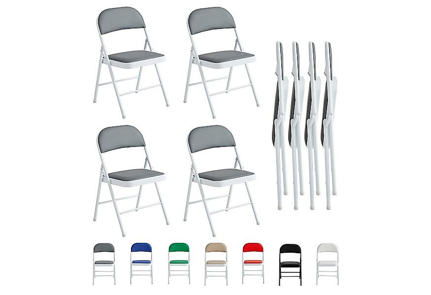 MCC direct Klappstuhl Kunstleder Klappstuhl gepolstert im 1er, 2er, 4er und günstig online kaufen