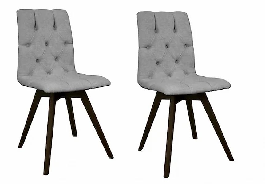andas Esszimmerstuhl »Rania« (Set) 2 Stk. Microfaser mit Massivholzbeinen günstig online kaufen