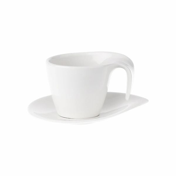 Villeroy & Boch Tasse "Kaffeetasse mit Untertasse Flow 200 ml weiß" günstig online kaufen