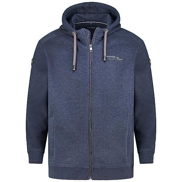 CASA MODA Sweatjacke aus Baumwollmischung Farbe dunkelblau Größe: 4XL günstig online kaufen