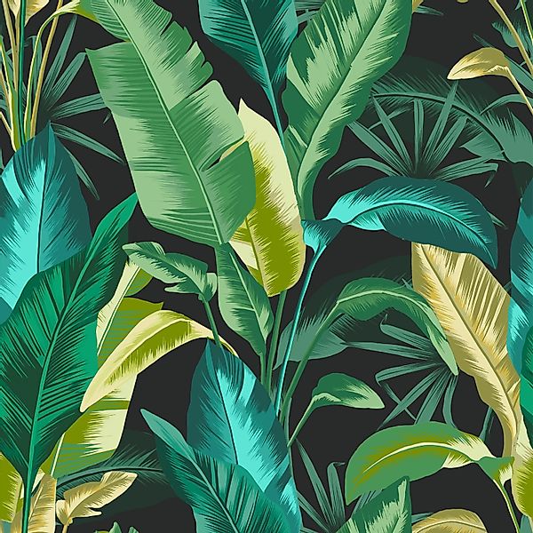 Envy Vliestapete »Leaf It Out Midnight, Sunrise and Twilight«, gemustert günstig online kaufen